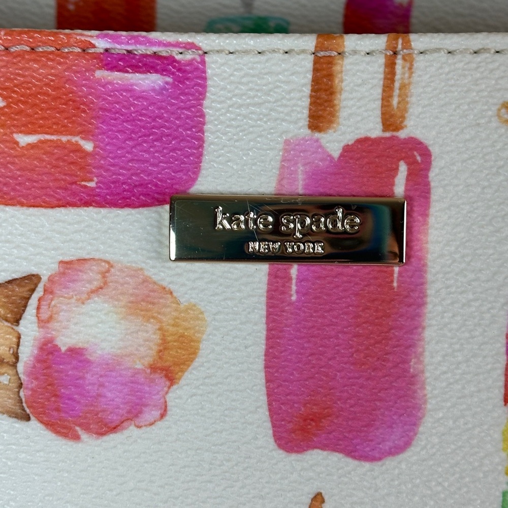 Kate Spade Ice Cream Print Tote Bag - Nwot - Picture 3 of 13